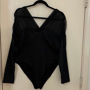 Black Long Sleeve Bodysuit